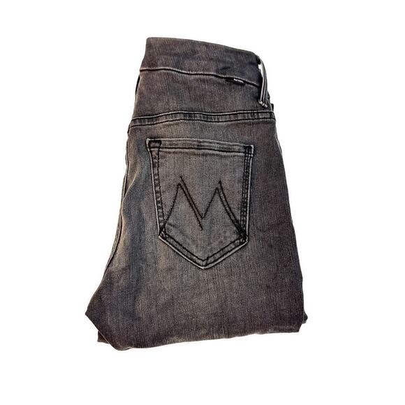 Mother High Waisted Looker Ankle Fray Lighting Up Lanterns Denim Jeans Size 24 - Picture 1 of 12
